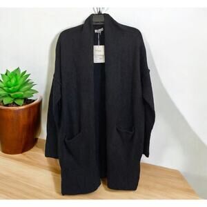 Miracle Sweater oversized charcoal Gray cardigan Women’s M-L Medium / Large NEW